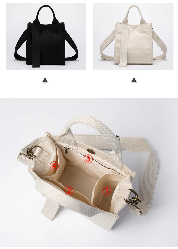 Canvas Tote Handbags Small Tote Bags Canvas